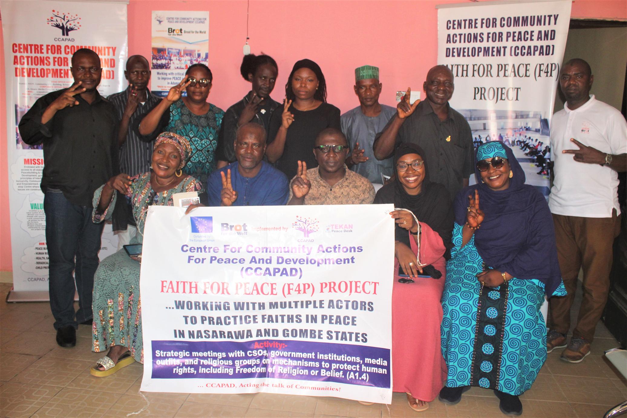 CCAPAD volunteers leading a community discussion